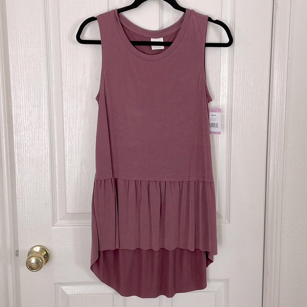 Mote - Peplum Sleeveless Tank